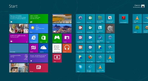 Windows 8 startscherm