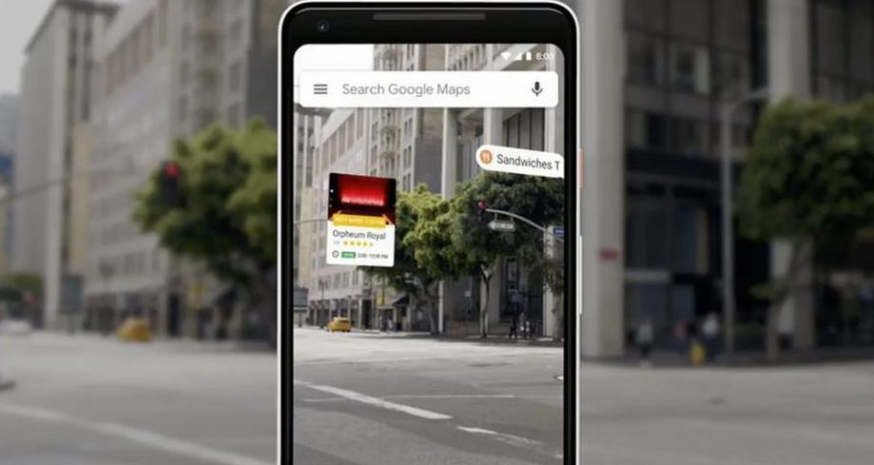 Google Maps op smartphone