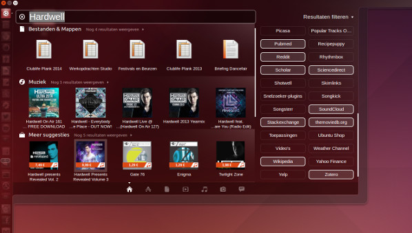 Ubuntu 14.04 LTS - verbeterde Dash