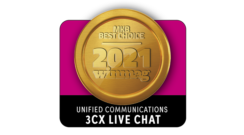 award, 3CX, 3CX Live Chat, chatfunctionaliteit
