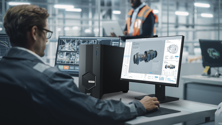 Afbeelding: Acer Veriton 2000 Large Tower VK2730G in beeld