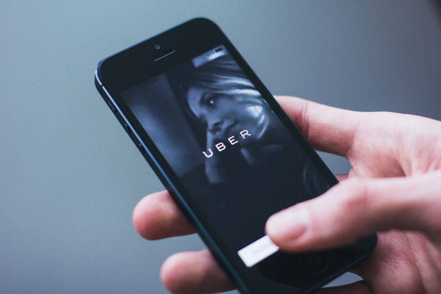 Smartphone met Uber