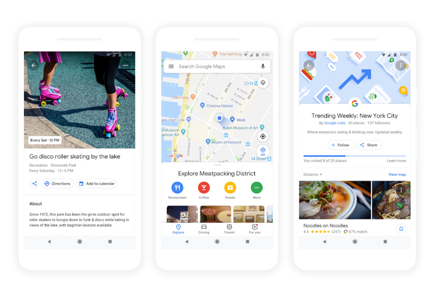 Vernieuwde Google Maps Vernieuwde Google Maps