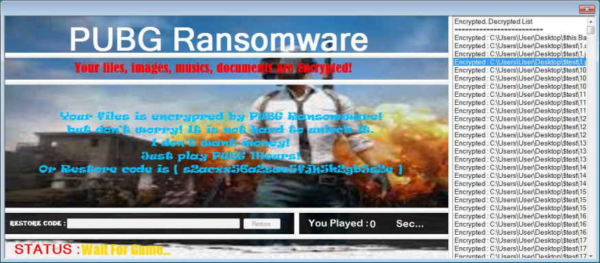 PUBG Ransomware PUBG Ransomware