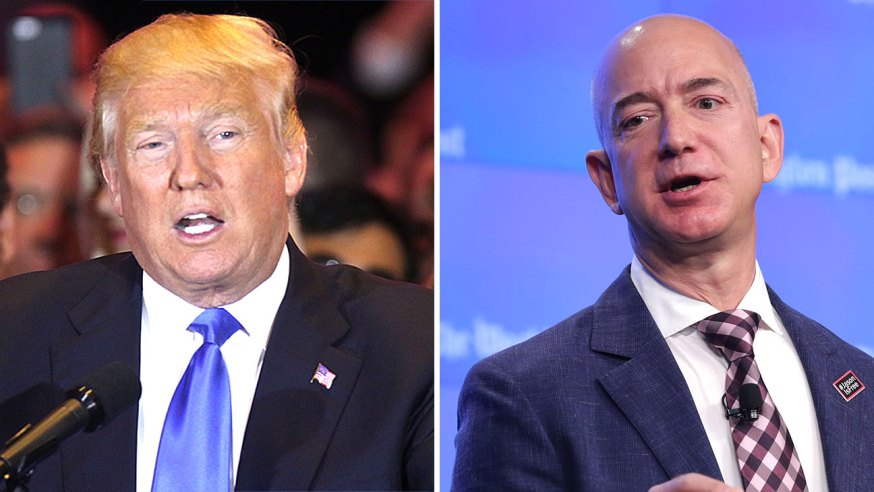 Trump en Bezos Trump en Bezos