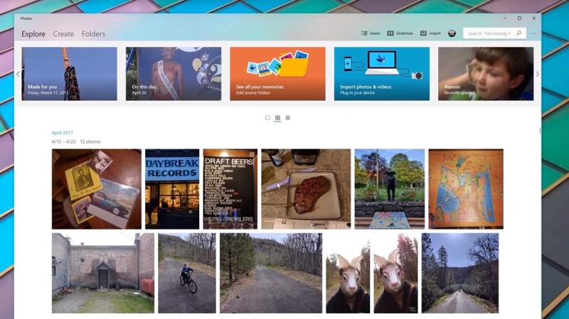 Microsoft toont het Fluent Design System in Windows 10