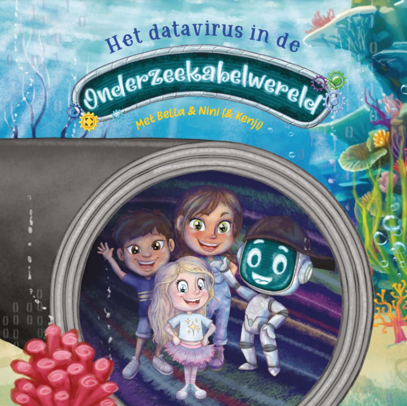 Digital Realty presenteert kinderboek over onderzeekabels, cybersecurity en data