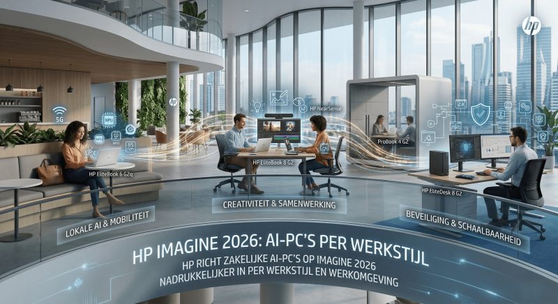 HP Imagine 2026: AI-pc’s per werkstijl
