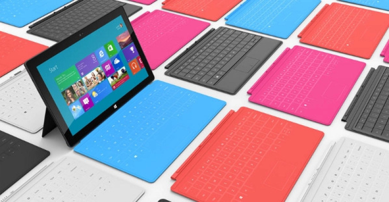 Opslag Microsoft Surface-tablets bijzonder klein