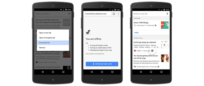 Drie nieuwe features voor Google offline browsing