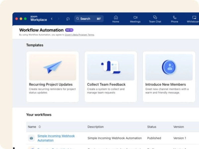 Zoom lanceert Workflow Automation voor meer efficiëntie op de werkplek