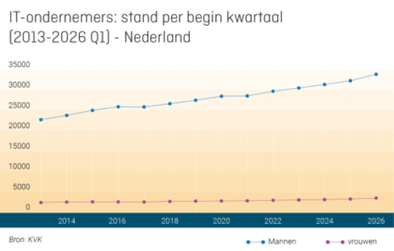 Opkomst vrouwelijke IT-ondernemers stopt groeiende genderkloof niet