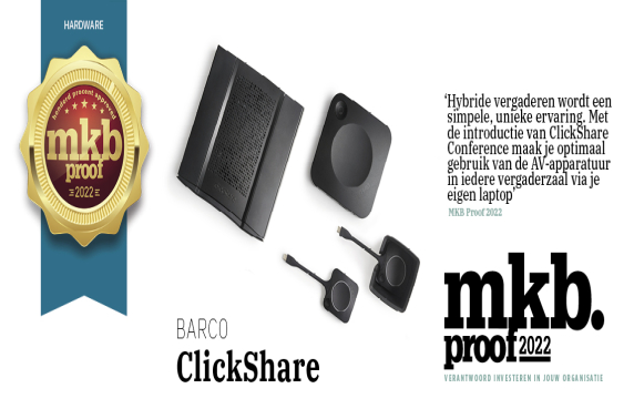 MKB Proof Award 2022: Barco ClickShare