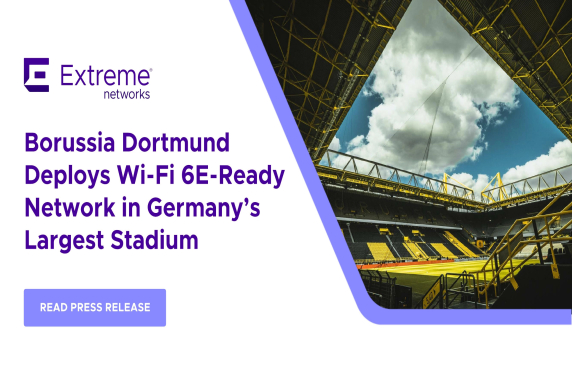 Borussia Dortmund en Extreme Networks implementeren Wi-Fi 6E-ready-netwerk in grootste stadion van Duitsland