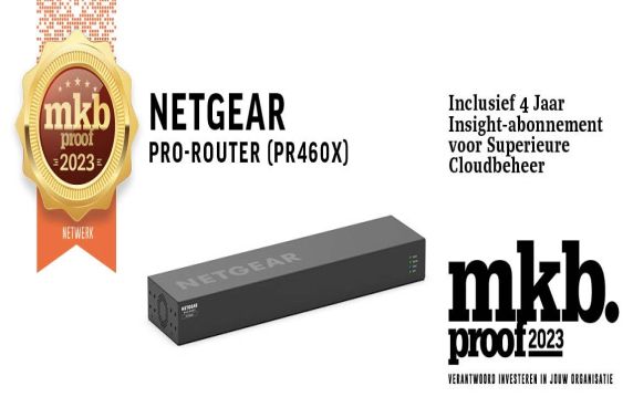 Pro-router (PR460X) van NETGEAR: Inclusief 4 Jaar Insight-abonnement voor Superieure Cloudbeheer
