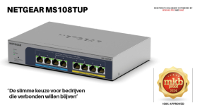 NETGEAR MS108TUP: Krachtige Multi-Gigabit switch met PoE++