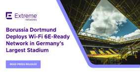 Borussia Dortmund en Extreme Networks implementeren Wi-Fi 6E-ready-netwerk in grootste stadion van Duitsland
