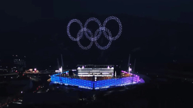 De lichtshow met drones van Intel tijdens de opening van de Olympische Spelen blijkt vooraf opgenomen