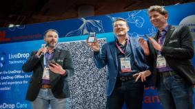 Eerste volledig offline gegevensoverdracht door Constantijn van Oranje op CES