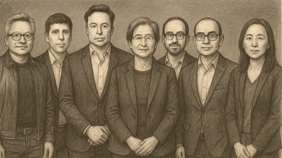 De architecten van AI, volgens AI Architecten van AI Time Person of the Year 2025