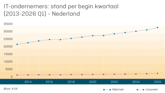 Opkomst vrouwelijke IT-ondernemers stopt groeiende genderkloof niet