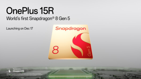 OnePlus 15R wordt het eerste toestel met Snapdragon® 8 Gen 5-chipset OnePlus 15R wordt het eerste toestel met Snapdragon® 8 Gen 5-chipset