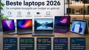 de beste laptops van 2026 op een rij